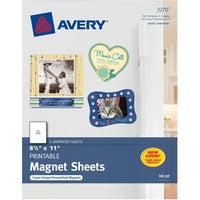 Avery¨ Printable Magnet Sheets, 8.5" x 11" , 5 Sheets (3270)