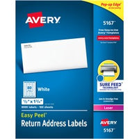 Avery¨ Easy Peel¨ Return Address Labels with Sure Feedª Technology