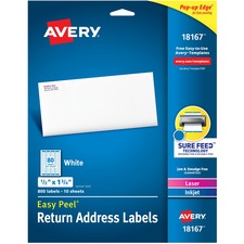 Avery¨ Laser & Inkjet Return Address Labels