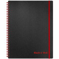 Black n' Red Polypropylene Notebook - Letter