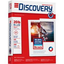 Discovery 3HP Premium Multipurpose Paper - Anti-Jam - Ultra White