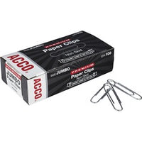 ACCO Premium Jumbo Non-Skid Paper Clips