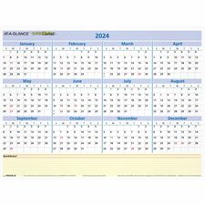 At-A-Glance QuickNotes Reversible ErasableYearly Wall Calendar