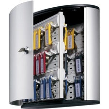 DURABLE¨ Brushed Aluminum Keyed Lock 54-Key Cabinet