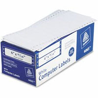 Avery¨ Continuous Form Computer Labels, Permanent Adhesive, 4" x 15/16" , 5,000 Labels (4065)