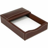 Dacasso Rustic Leather Double Legal-Size Trays