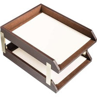 Dacasso Front Load Double Letter Tray