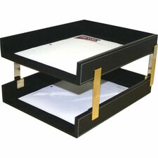 Dacasso Double Front Load Stacking Letter Tray