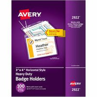 Avery¨ Heavy-Duty Clear Hanging Style Badge Holders