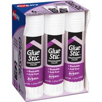 Avery¨ Glue Stic with Disappearing Purple Color