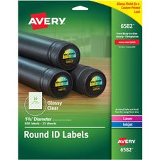 Avery¨ Glossy Permanent Multipurpose Round Labels