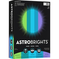 Astrobrights Color Copy Paper - "Cool" , 5 Assorted Colours