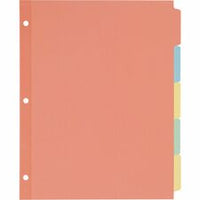 Avery¨ Write-On Paper Dividers for 3 Ring Binders, 5-Tab Set, 8.5" x 11" , Multicolor, 36 Sets (11508)