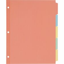 Avery¨ Write-On Paper Dividers for 3 Ring Binders, 5-Tab Set, 8.5