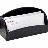 Dacasso Crocodile Embossed Leather Letter Holder