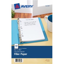 Avery¨ Filler paper for 3-Ring/7-Ring Mini Binders