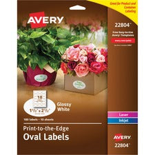 Avery¨ Glossy White Labels - Sure Feed Technology