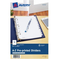 Avery¨ A-Z Preprinted Tab Dividers