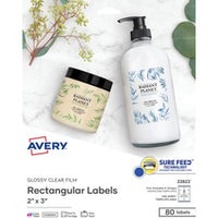 Avery¨ Glossy Clear Labels -Sure Feed Technology