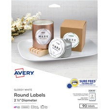 Avery¨ Circle Labels - Sure Feed Technology