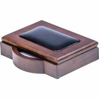 Dacasso Walnut & Leather Memo Holder