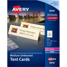 Avery¨ Sure Feed Embossed Tent Cards