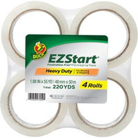 Duck Brand EZ Start Crystal Clear Packaging Tape