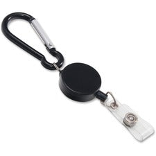 Advantus Metal Badge Reel/Carabiner Set