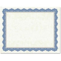 Geographics Drama Blue Border Blank Certificates