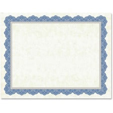 Geographics Drama Blue Border Blank Certificates