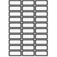 Ashley Dry Erase Black/White Dots Nameplate Magnets