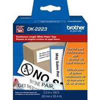 Brother DK2223 - White Continuous Length Paper Tape