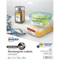 Avery¨ Dissolvable Rectangle Labels