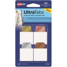 Avery¨ UltraTabs Metallic Color 2-sided Mini Tabs