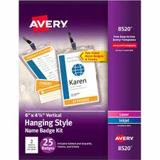 Avery¨ Vertical Hanging Style Name Badges