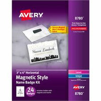 Avery¨ Secure Magnetic Name Badges with Durable Plastic Holders and Heavy-duty Magnets