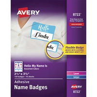 Avery¨ Self-Adhesive Name Tags