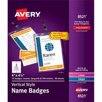 Avery¨ Vertical Name Badges & Tickets