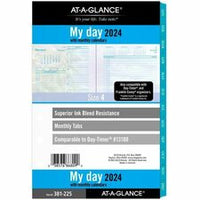 At-A-Glance 2024 Seascapes Daily Monthly Planner Two Page Per Day Refill, Loose-Leaf