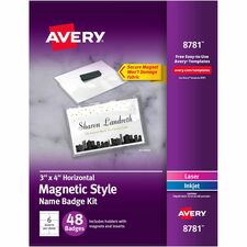 Avery¨ Magnetic Style Name Badges