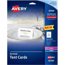 Avery¨ Sure Feed Arched Tent Cards