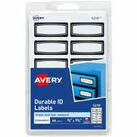 Avery¨ Durable ID Labels, 3/4" x 1-3/4" , Black Border, Writable and Printable Labels, 60 Total (5219)