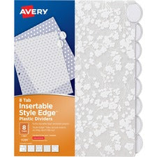 Avery¨ Style Edge Insertable Plastic Dividers