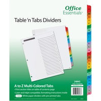 Avery¨ Table 'n Tabs Multicolored Tab A-Z Dividers