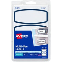 Avery¨ Blue Border Removable Multi-Use Labels