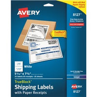 Avery¨ TrueBlock Paper Receipt Shipping Labels