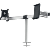 DURABLE Desk Mount for Monitor, Tablet, Curved Screen Display - Silver