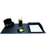 Dacasso 5-piece Home/Office Leather Desk Accessory Set