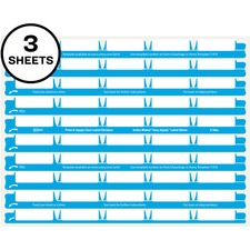 Avery¨ 5 Tab Easy Print & Apply Clear Label Sheet Refills (11225)