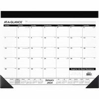 At-A-Glance 2024 Monthly Desk Pad Calendar, Standard, 21 3/4" x 17"